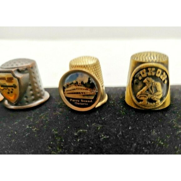 Vintage Metal Thimbles Lot of 5 See photos and details - Picture 2 of 11
